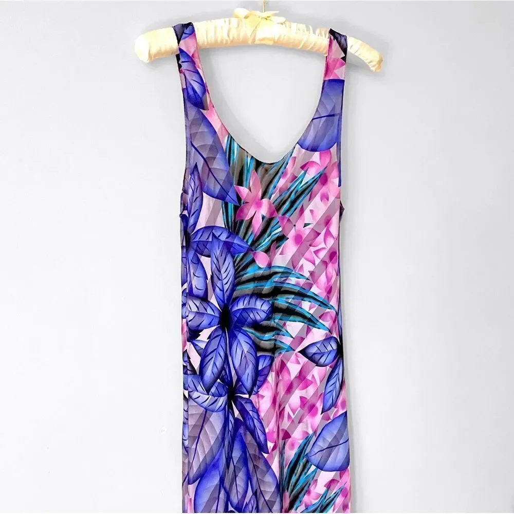 Jayre Tropical Print Nightgown Slip - Picture 3 of 8